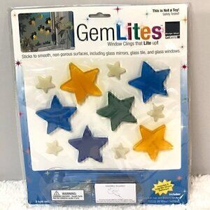 Design Ideas GemLites "Stars" Large Light UP Window Clings